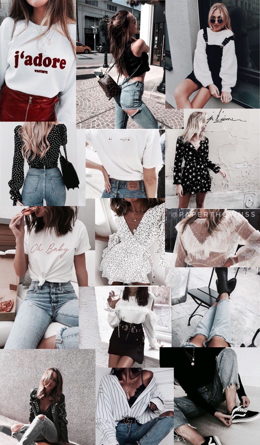 Fashion Collage Wallpaper