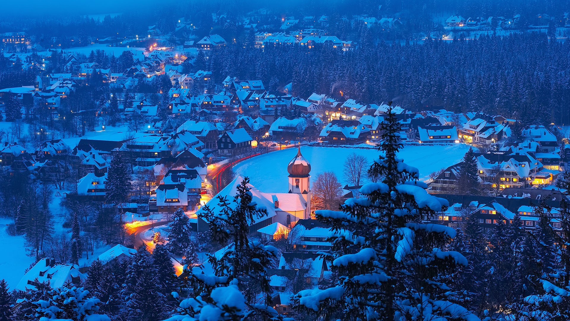 Winter In Hinterzarten Black Forest Schwarzwald Baden