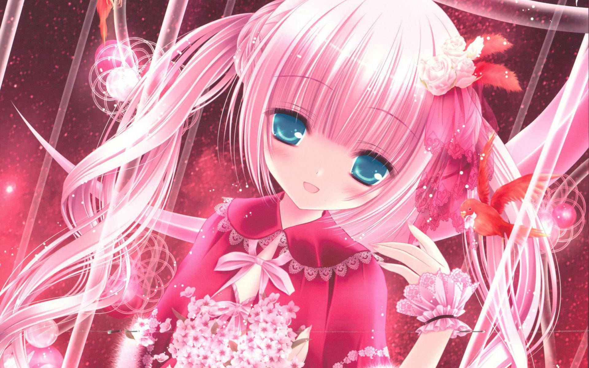 Pink Anime Aesthetic Wallpaper