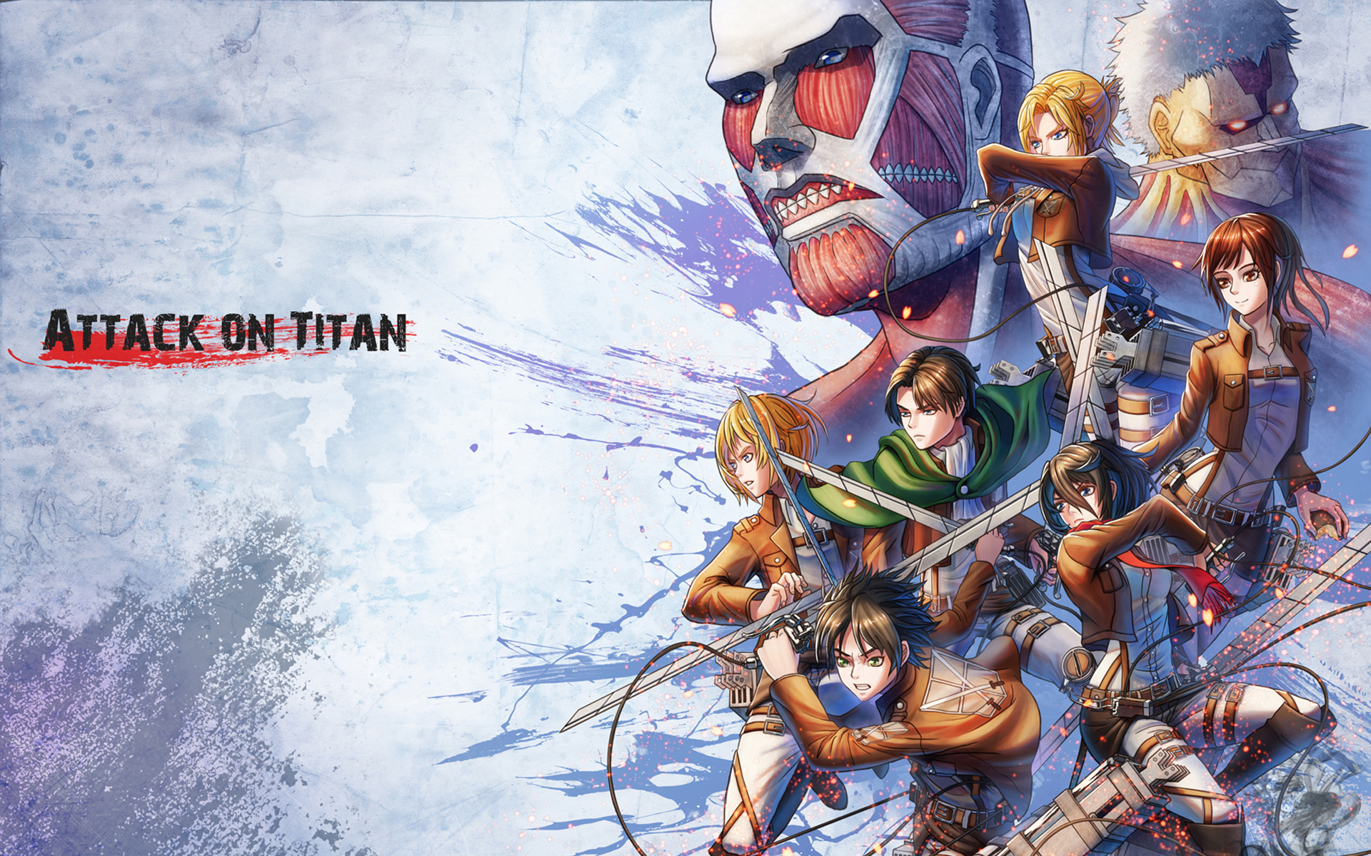 Attack On Titan Poster HD Wallpaper Background Image