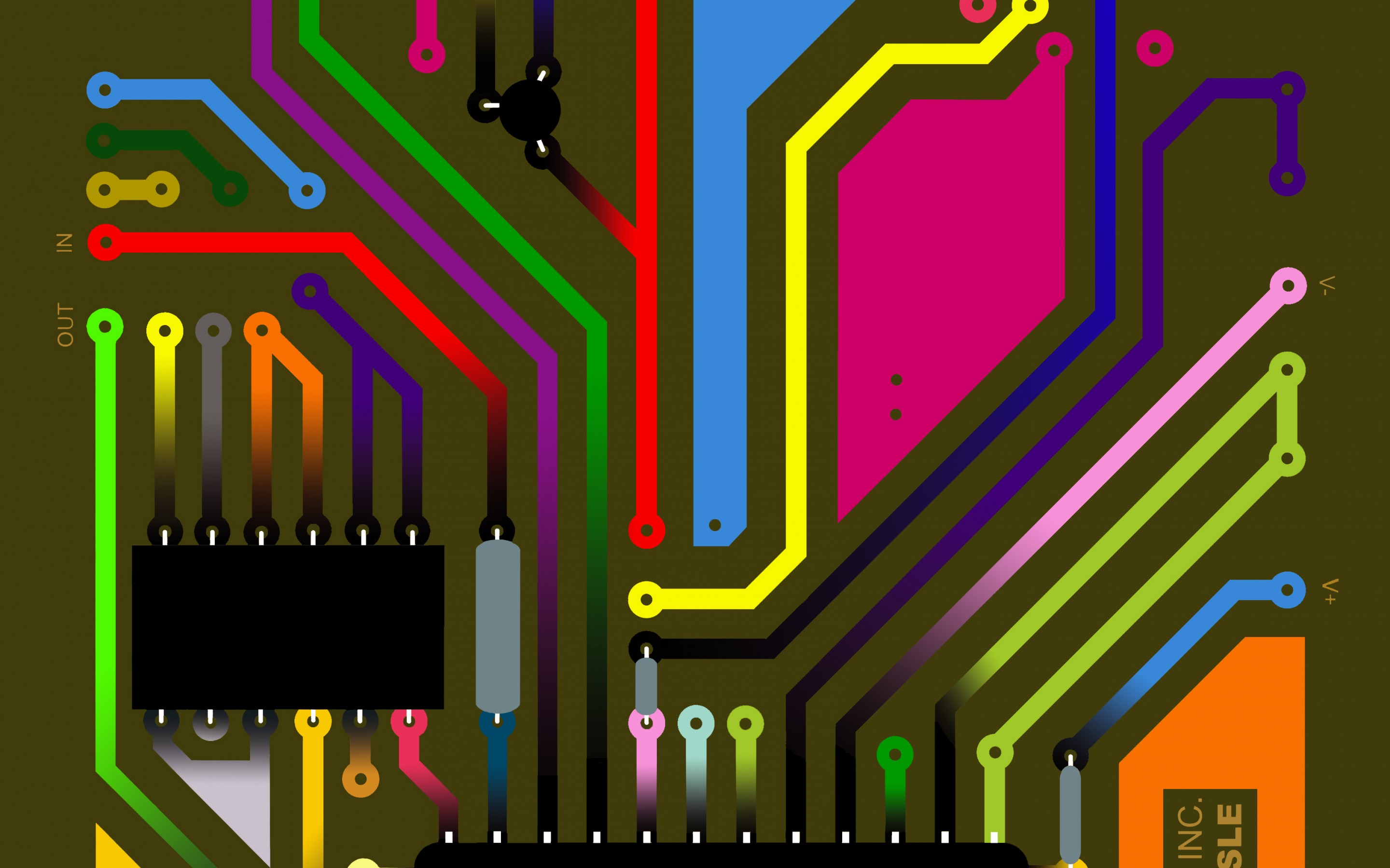 Electronics Circuits Wallpapers Circuits Paths Wallpaper
