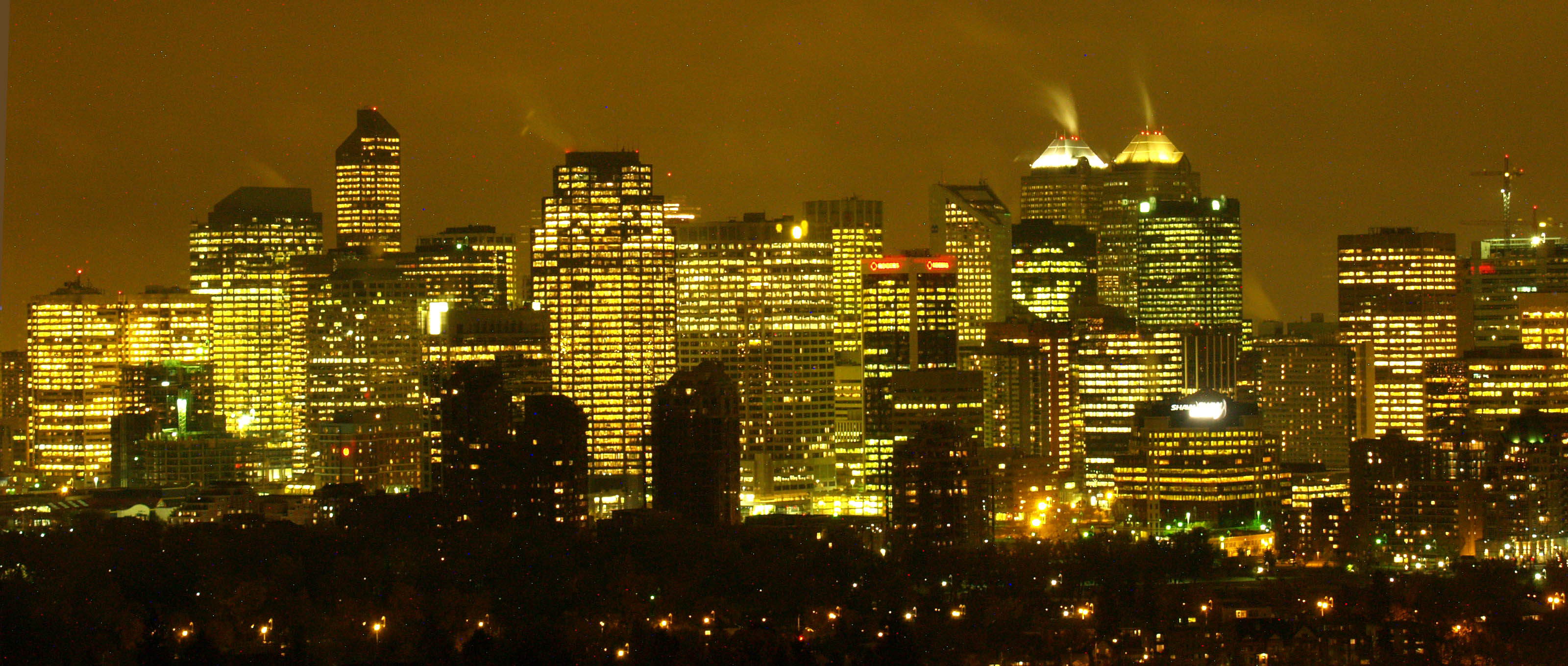 Calgary Skyline Photographs Copyright Herb Buist