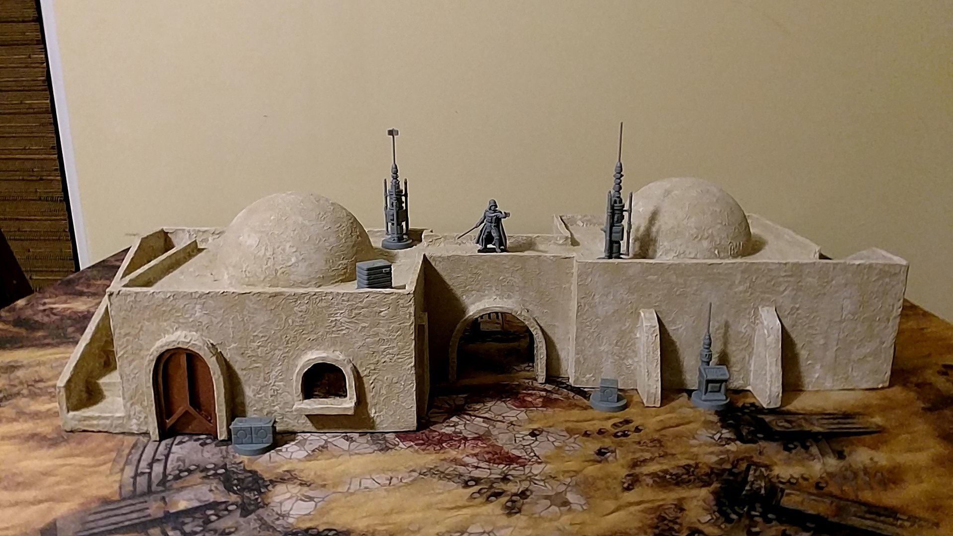 Many Hours Later Success Mos Eisley Inspired Building For Star