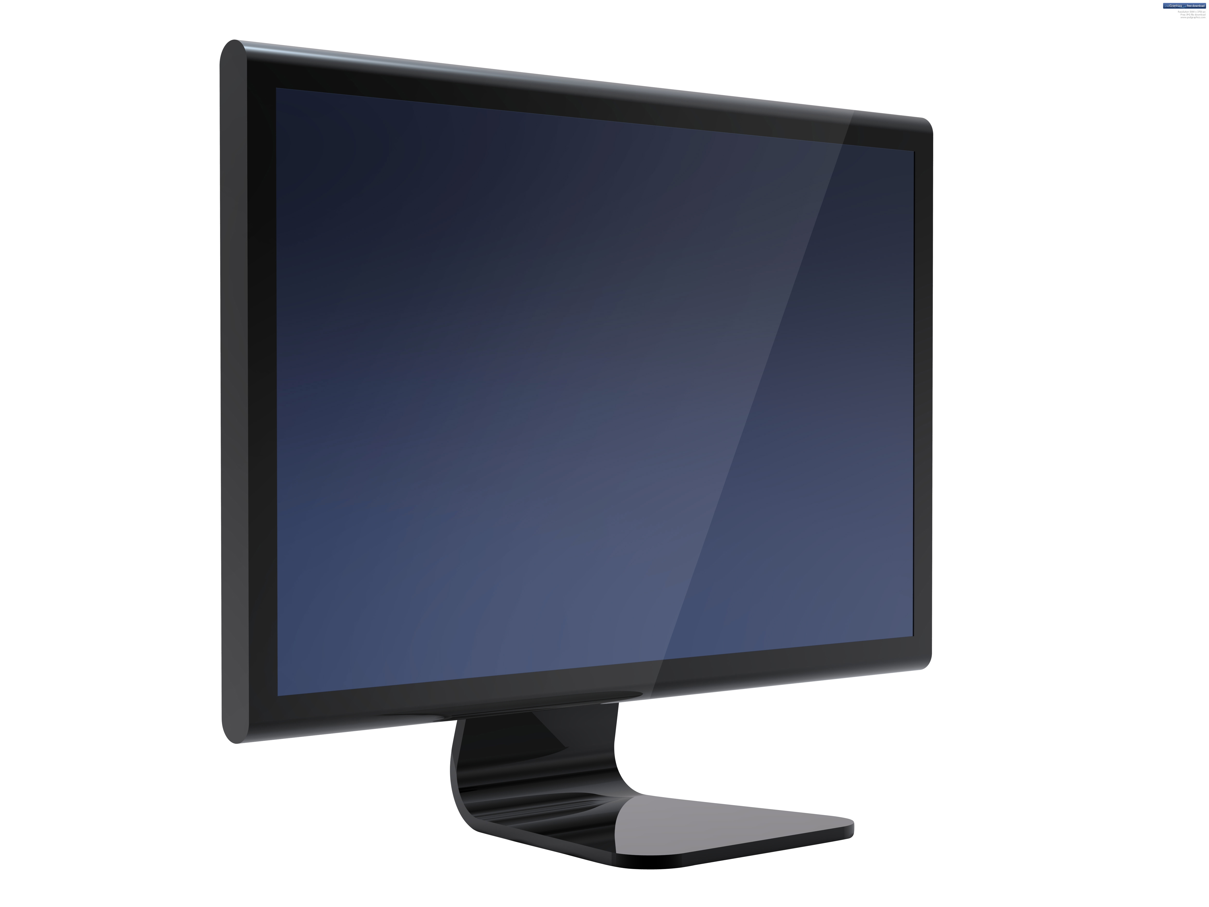 Black LCD display PSDGraphics