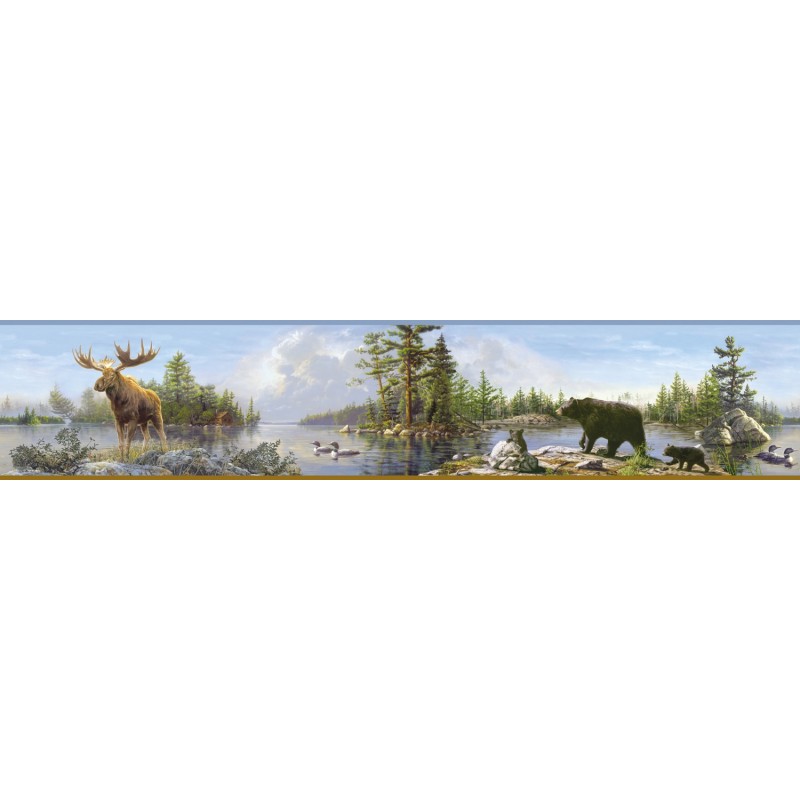 🔥 [48+] Moose in Bathtub Wallpaper Border