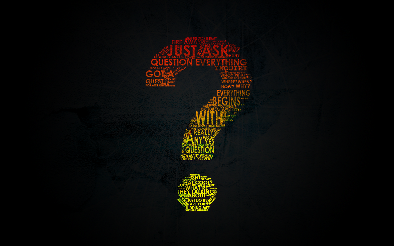 Abstract Question Mark Wallpaper