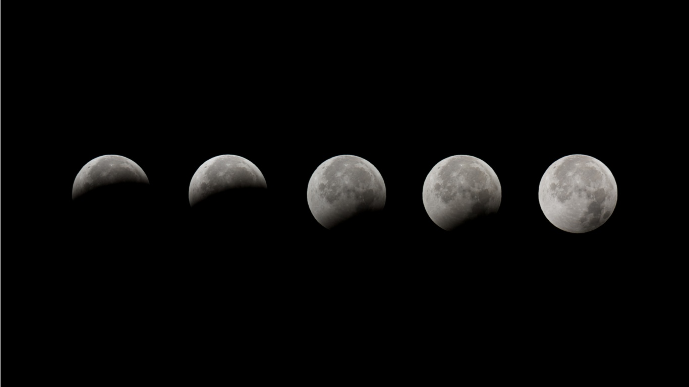 Moon Wallpaper Lunar Phases HD Widescreen wallpapers 1366768 HD 1366x768