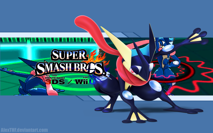Super Smash Bros Logo Wallpaper Greninja