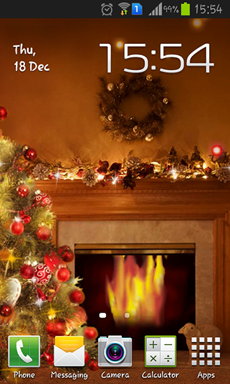 Live Wallpaper For Android Fireplace New Year