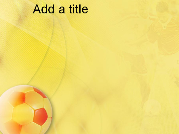 Football Yellow Background Powerpoint Templates Ppt