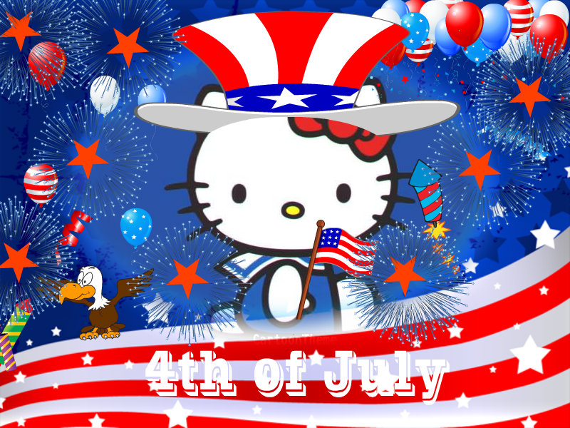 Hello Kitty 4th Of July Wallpaper By Blood Soaked