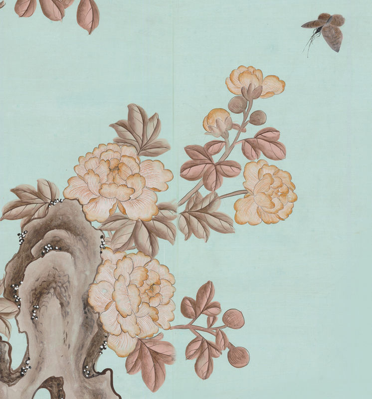 Coffee And Cream Chinoiserie Wallpaper   product images of
