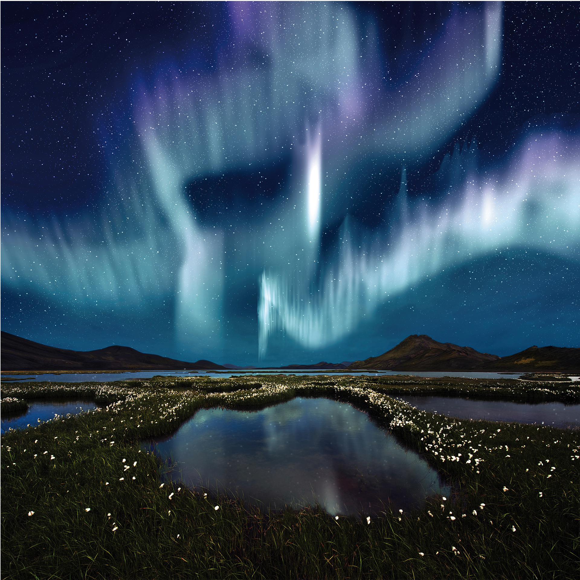 Northern Light Photo Wallpaper Wall Art