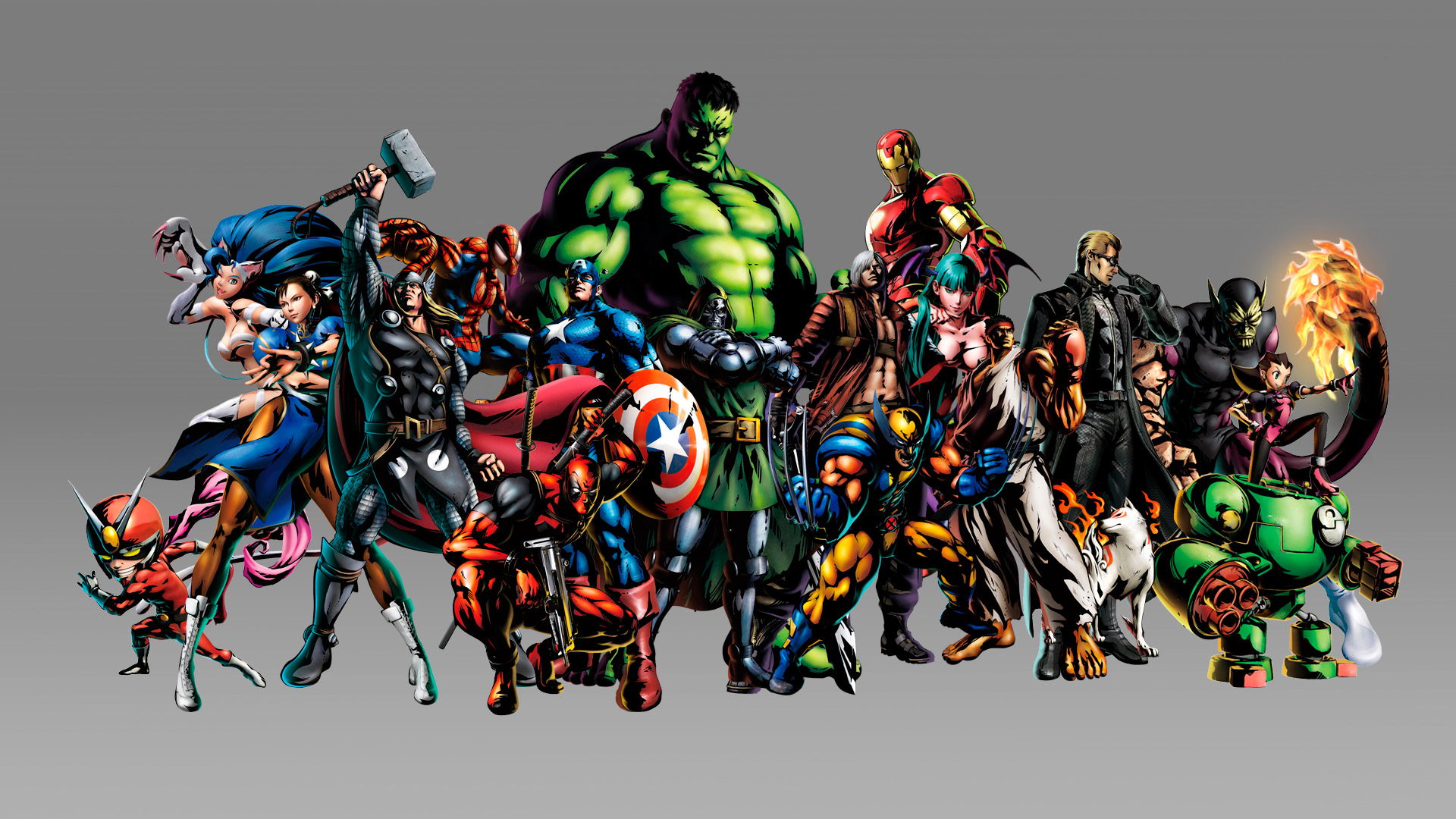 Download Marvel and Capcom Heroes Unite Wallpaper  Wallpaperscom