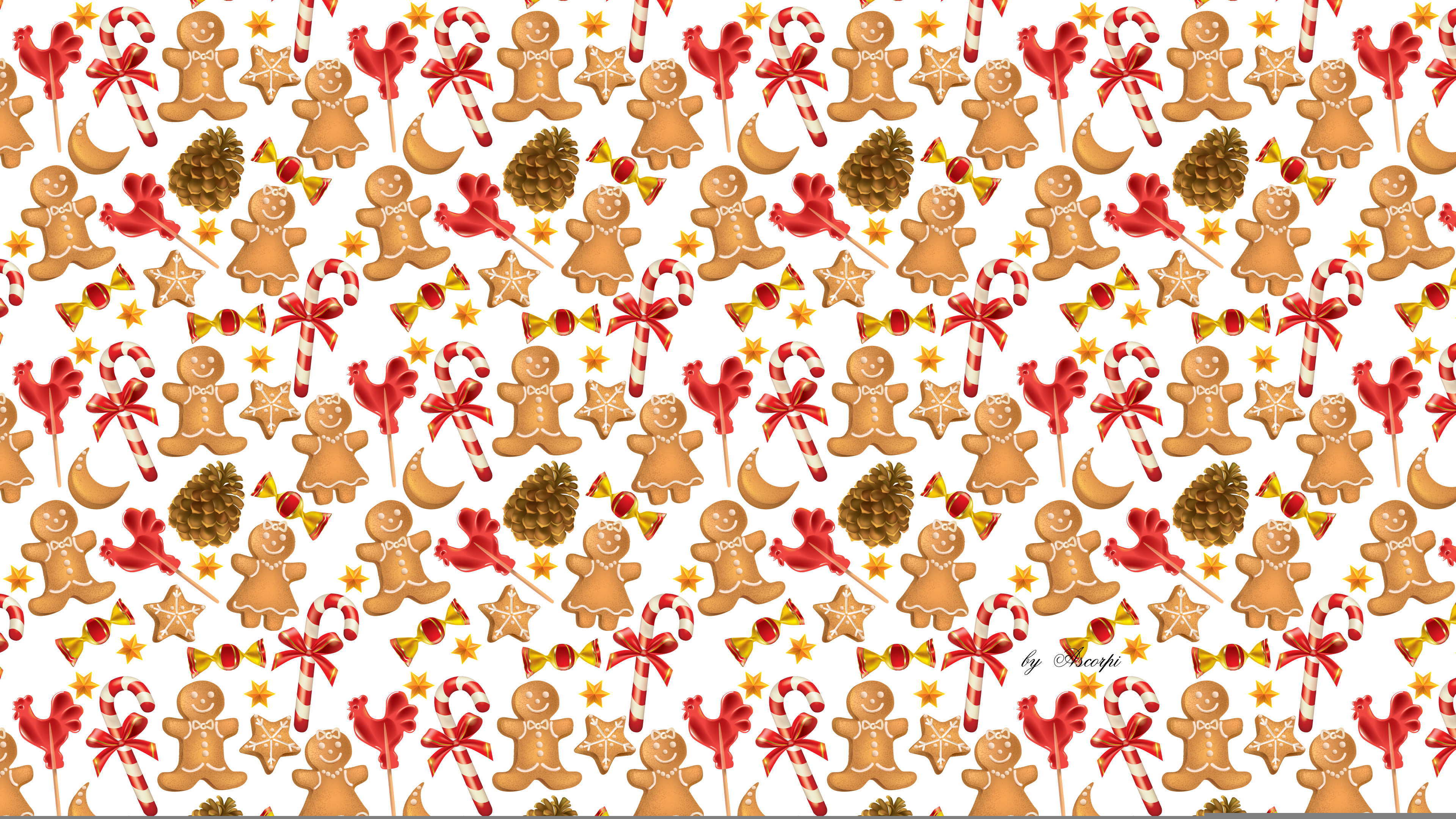 Gingerbread Man Seamless Pattern Cute Vector Background For New Years  Day Christmas Winter Holiday Illustration 61229872  Megapixl