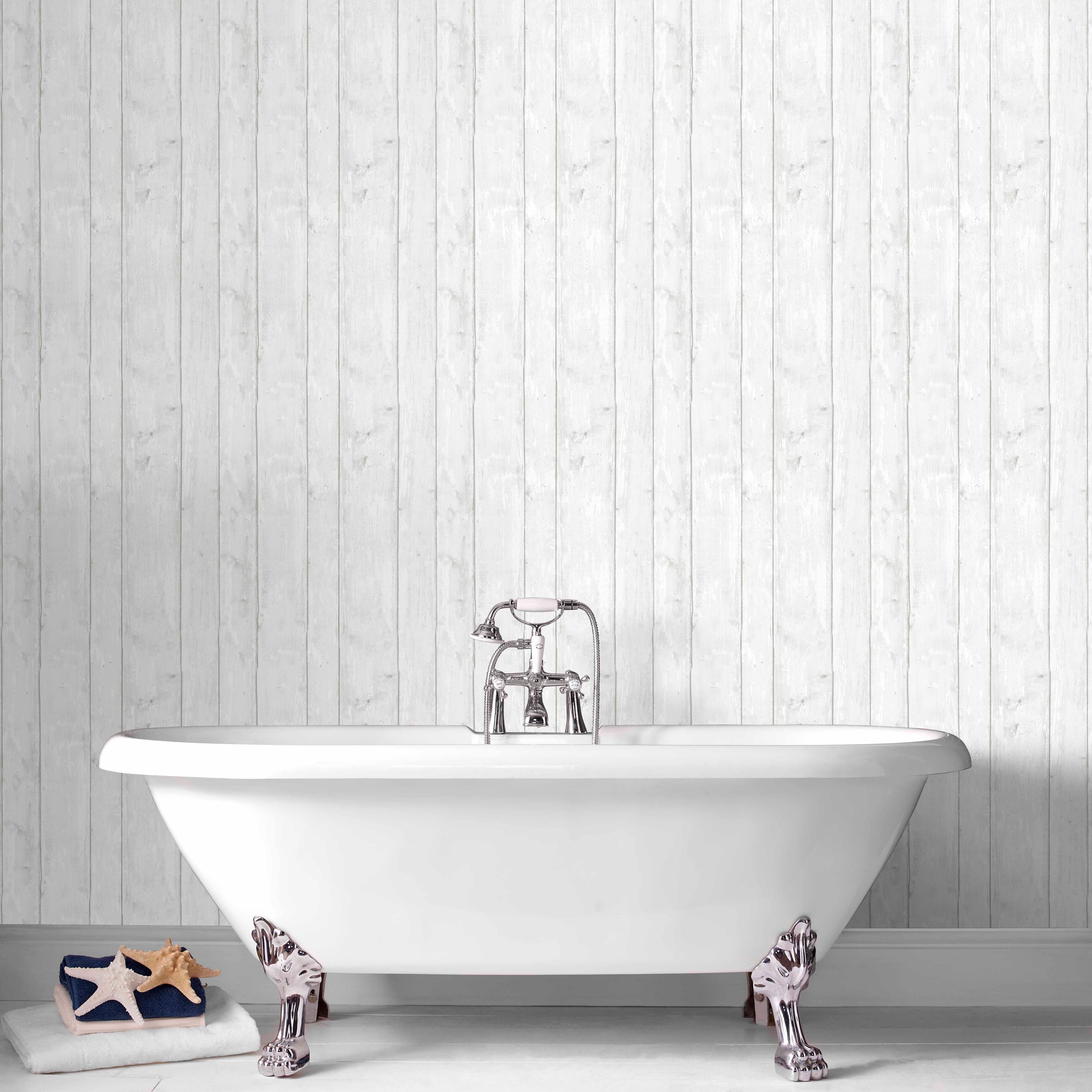 Bathroom Wallpaper Tile Effect Image Mag