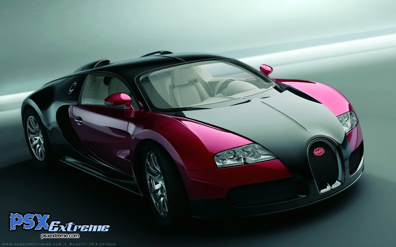 Bugatti Veyron Pink And Black Silver