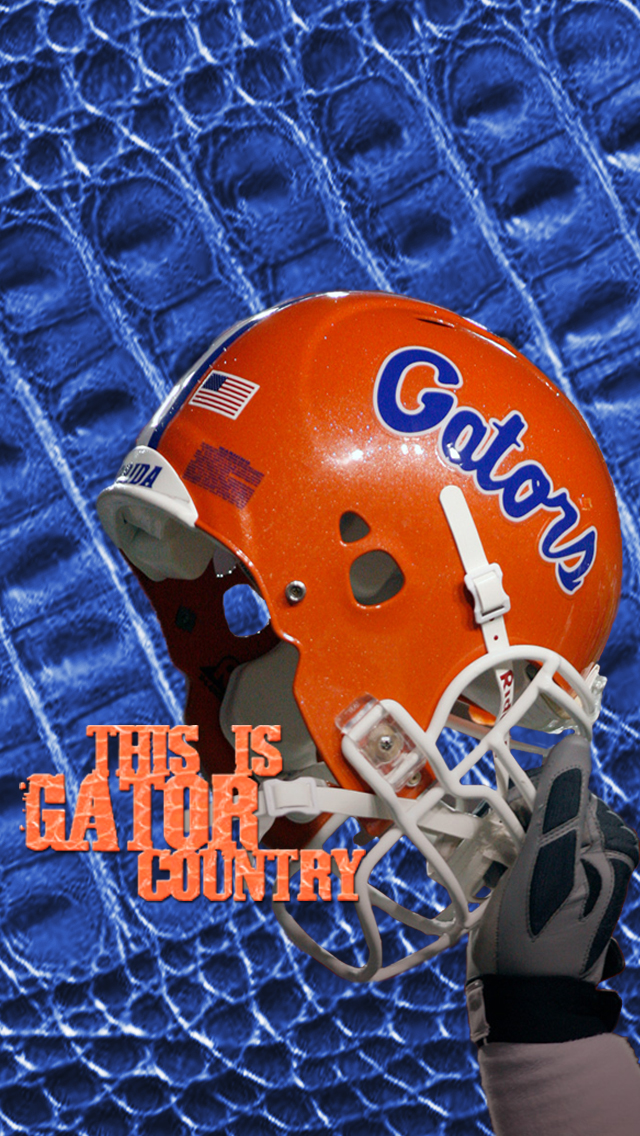 Is Gator Country Football Helmet iPhone Wallpaper Scott G Sanders