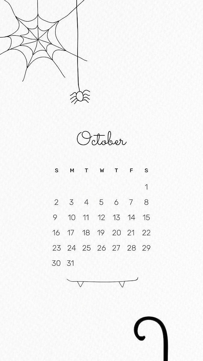 Cute 2022 October calendar monthly Free Photo   rawpixel