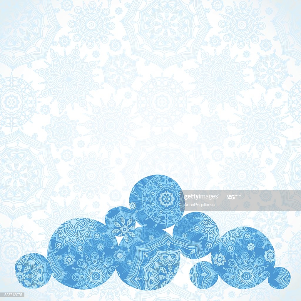 🔥 Free download Vector Illustration With Snowballs On Seamless Winter