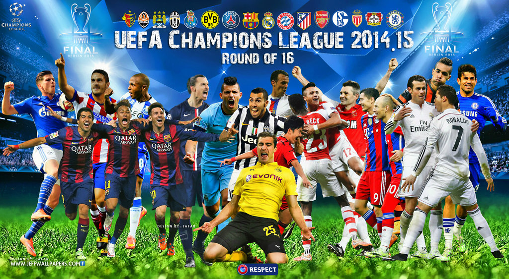 CHAMPIONS LEAGUE WALLPAPER 2015 ROUND OF 16 by jafarjeef on