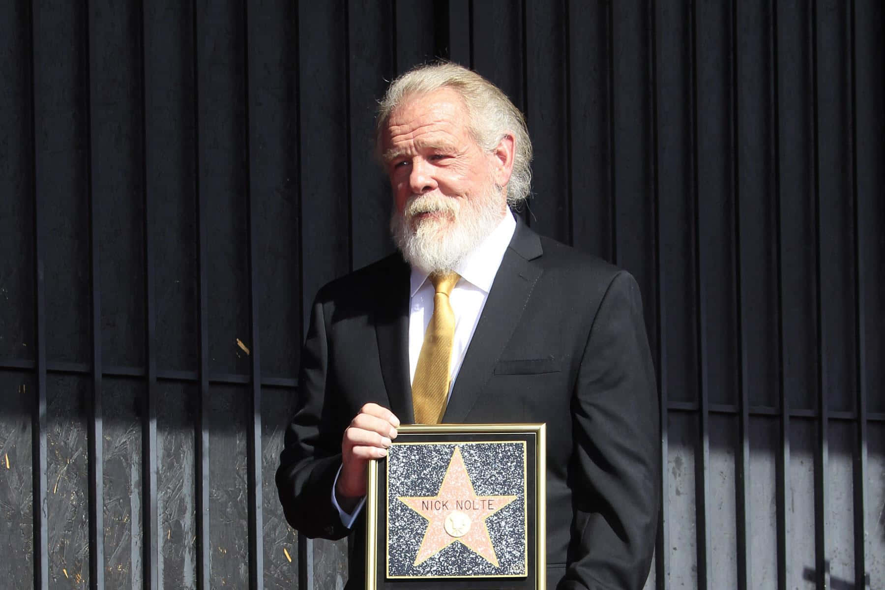 Legendary Actor Nick Nolte In An Intense Moment Wallpaper
