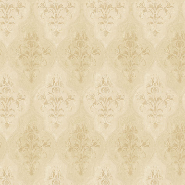 Gold Moroccan Damask Wallpaper Wall Sticker Outlet