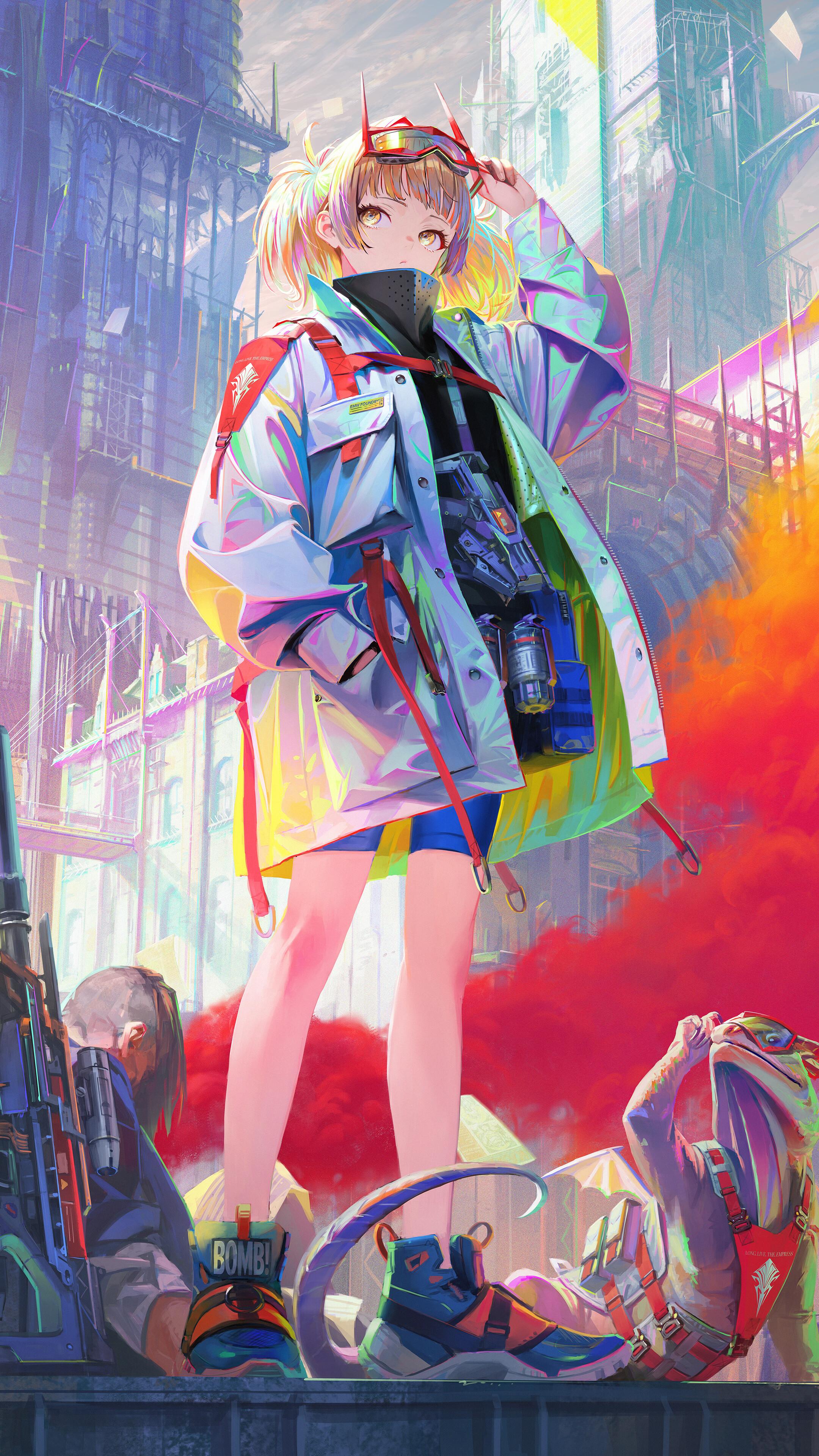 Anime Girl Art 4K Wallpaper iPhone HD Phone 6520f