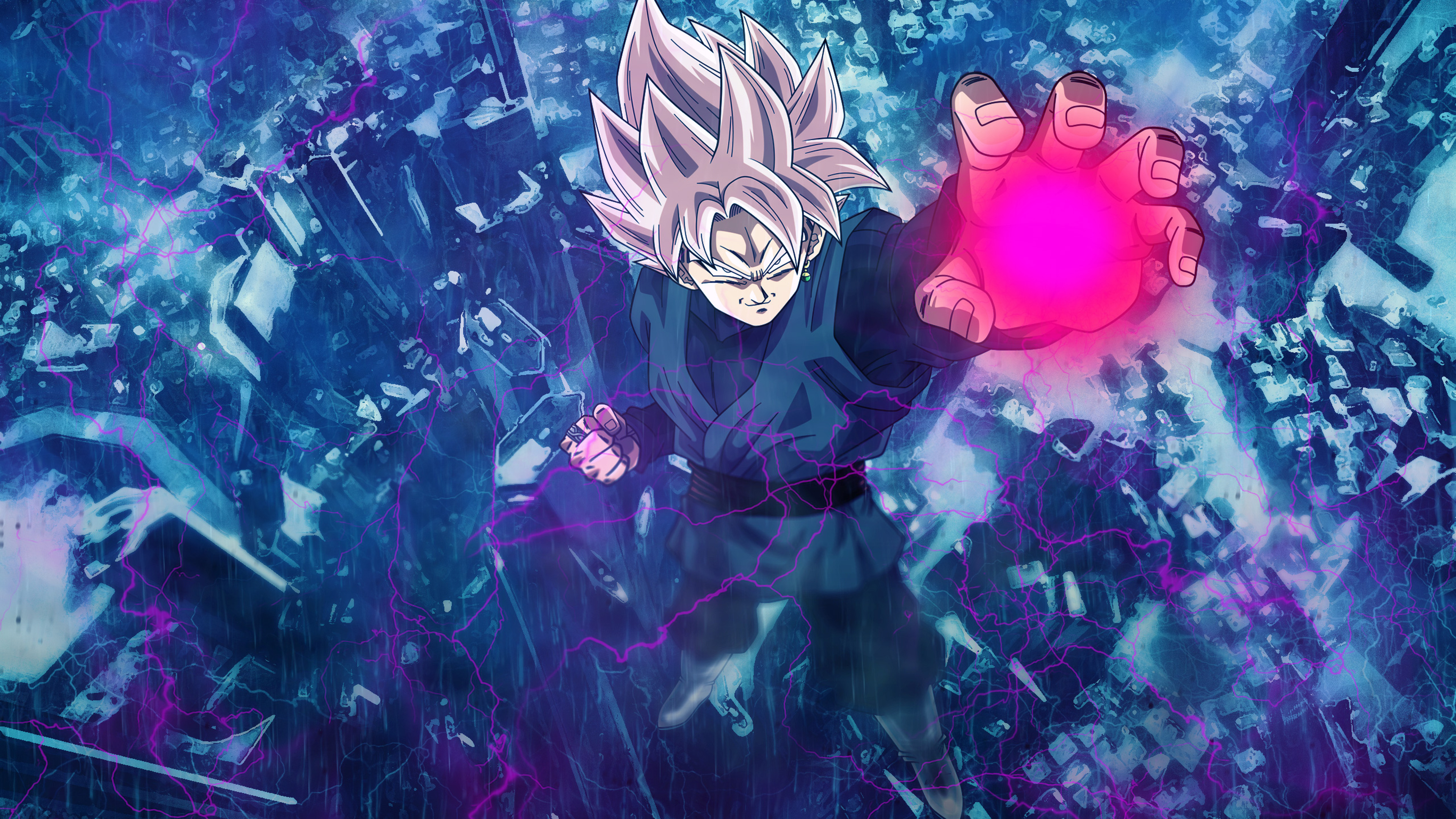 Black Goku 4k HD Wallpaper Image Photos