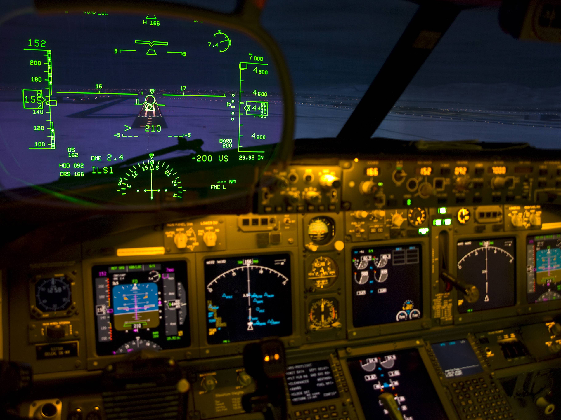Heads Up Display Cockpit Airplane Military Wallpaper Background