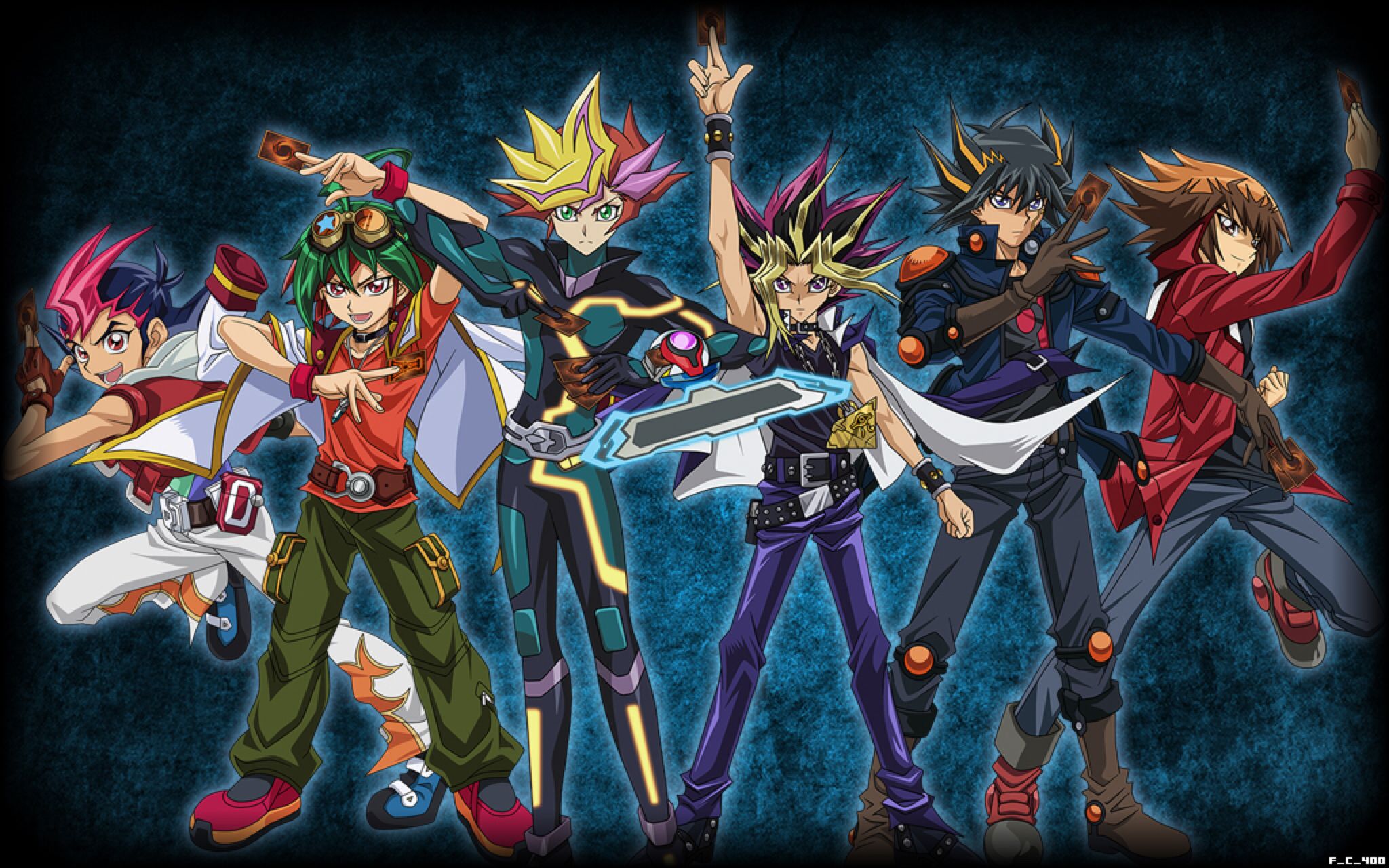 All Yu Gi Oh Protagonists Wallpaper Background By Fackuula12 On