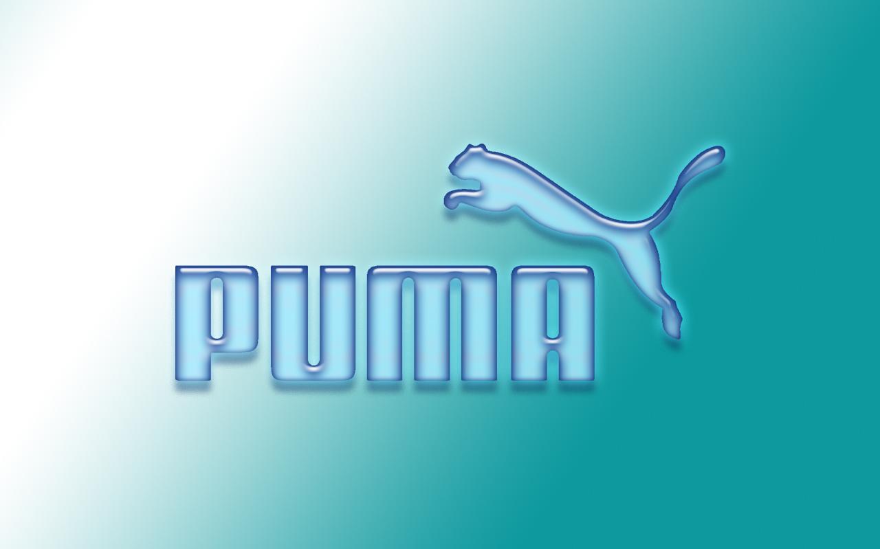 Puma Logo Baby Blue By Blackpandinus