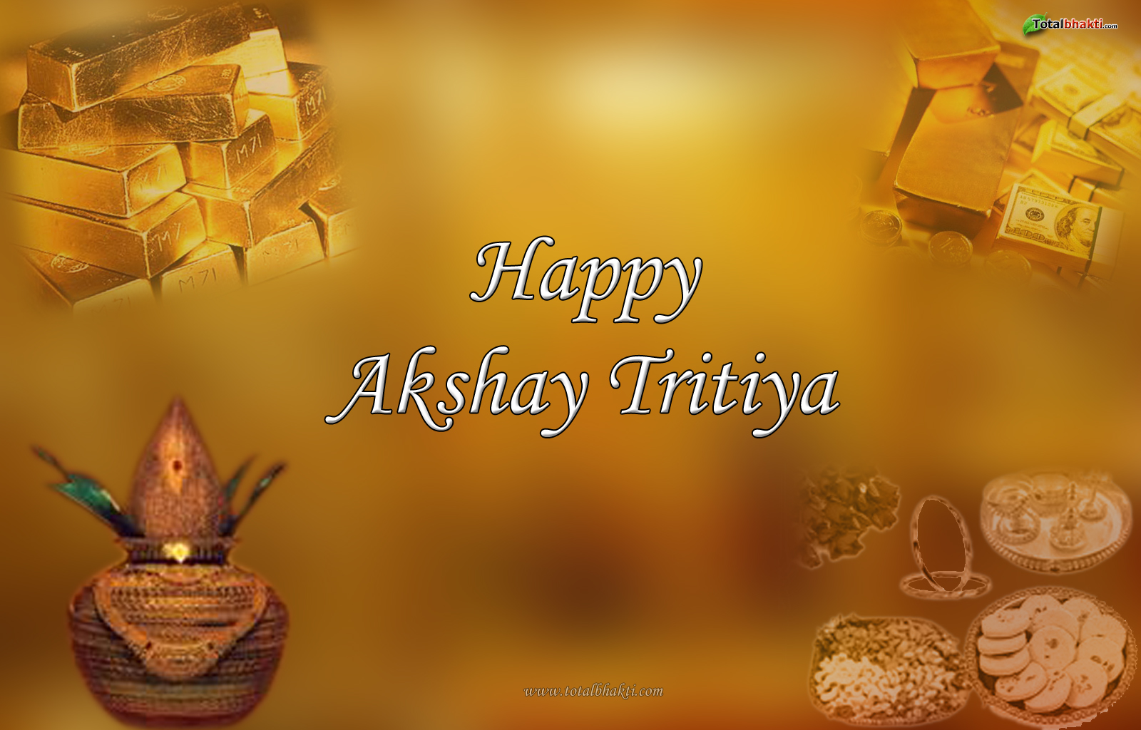 Hindu Wallpaper Akshay Tritiya Brown Yellow