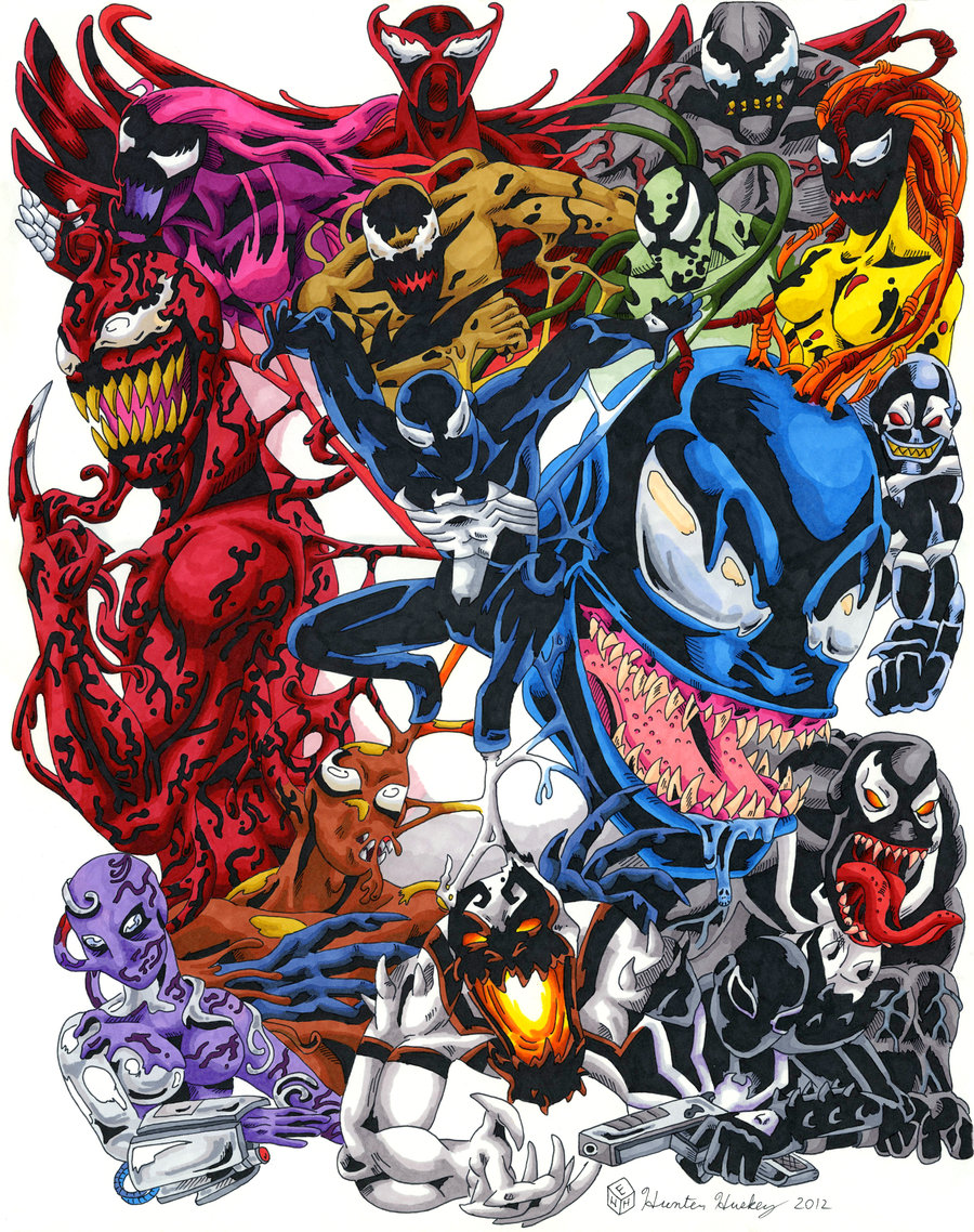 Symbiote Collage Color By Huntedics