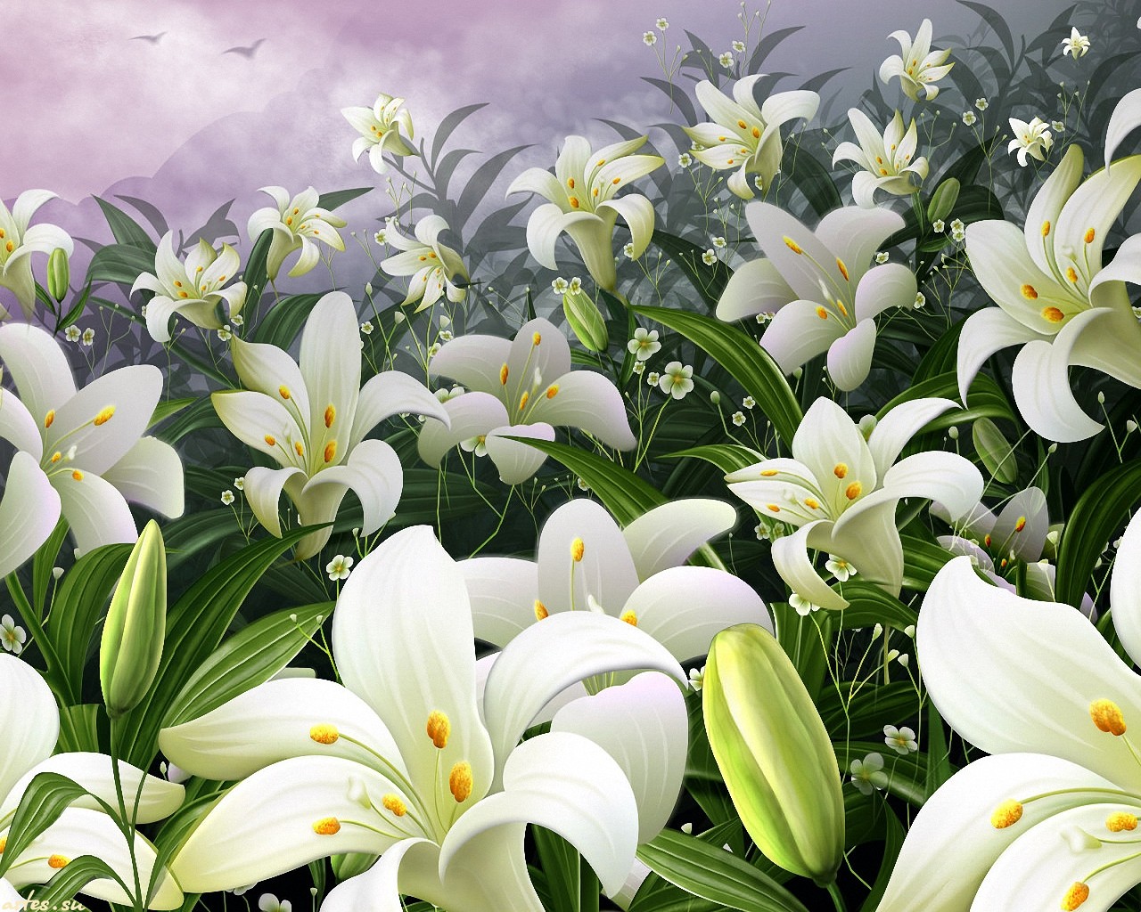 Easter Flowers Wallpaper