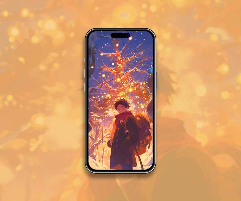 Luffy Zoro Winter One Piece Christmas Wallpaper Collection