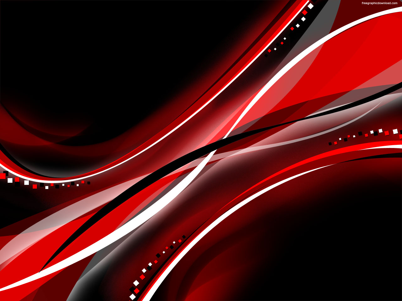 A dynamic abstract wallpaper in shades of red and black, featuring flowing lines and subtle checkered accents