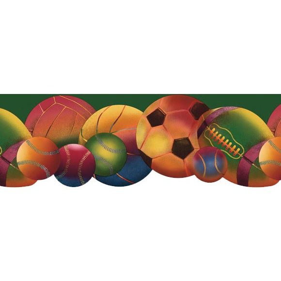 Free download Sports Balls Wallpaper Border Neon sports balls wall