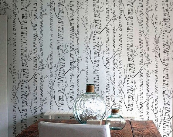  birch wallpaper is out of your budget Silver Birch Branches also 570x453