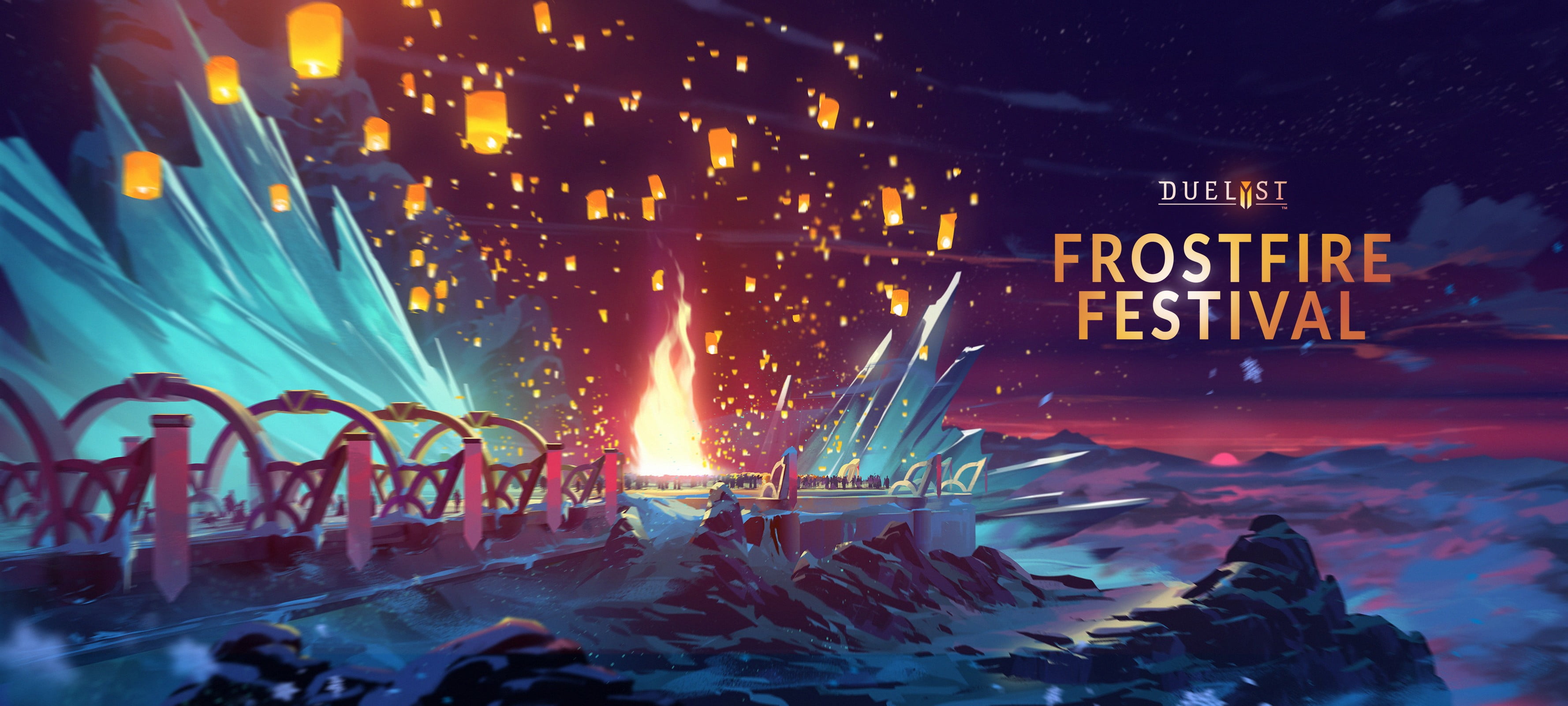 Frostfire Festival Illustration Video Games Duelyst Artwork