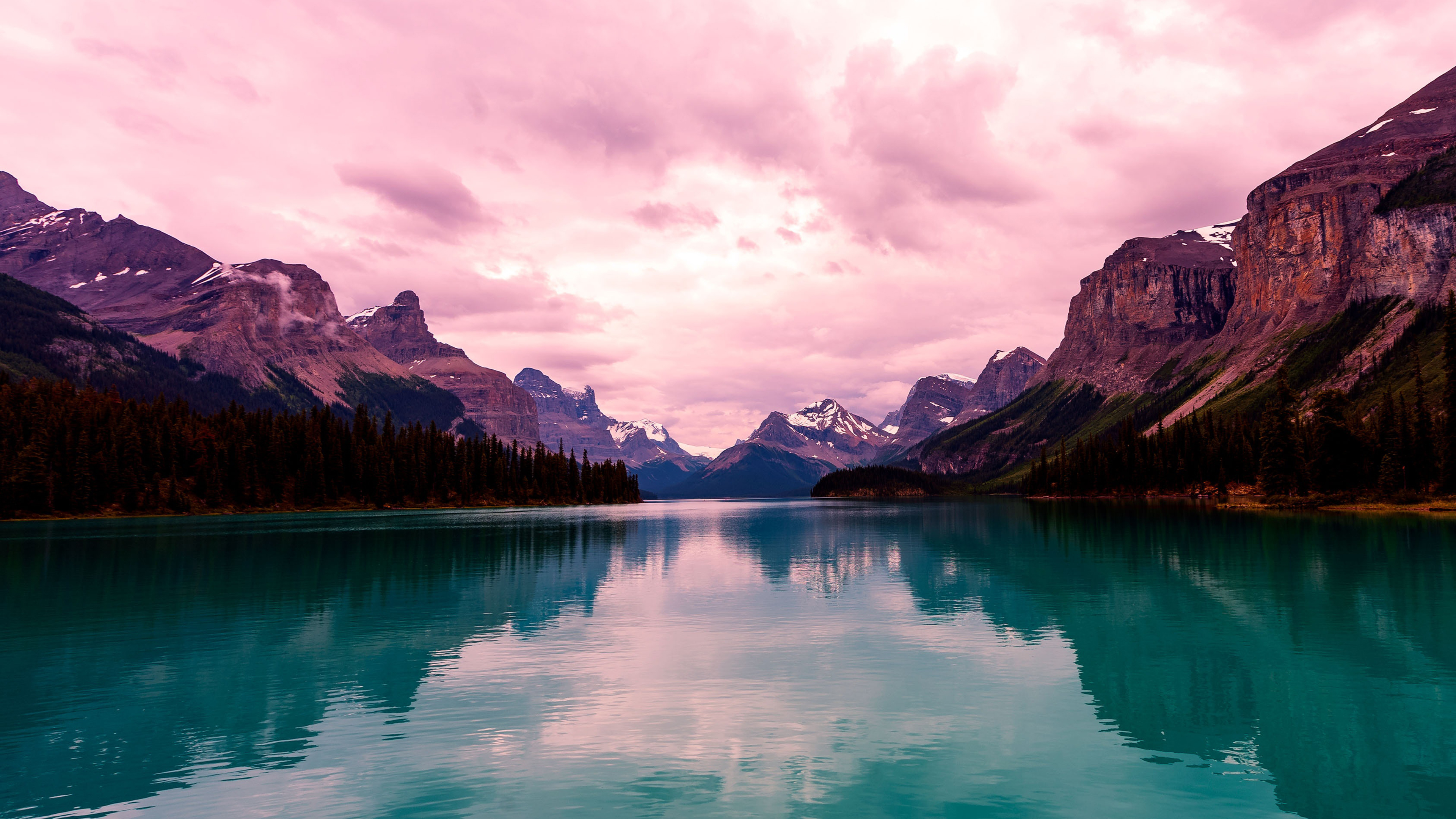 Reflection Cloud Mountain Nature Lake 4k Ultra HD Wallpaper