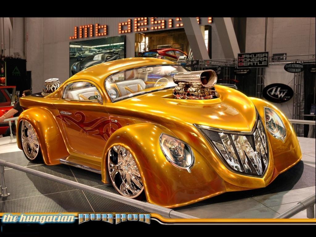 Cool Gold Cars Wallpaper