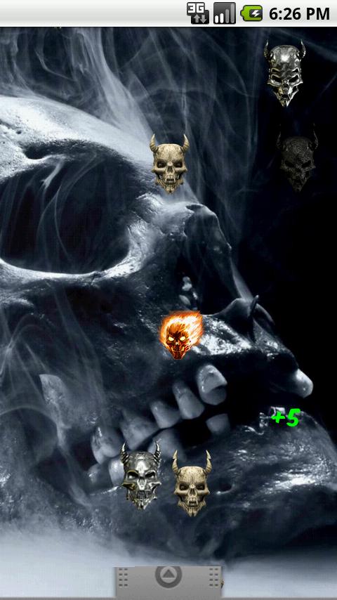Smoking Skull 3d Animated Background With The Game Including
