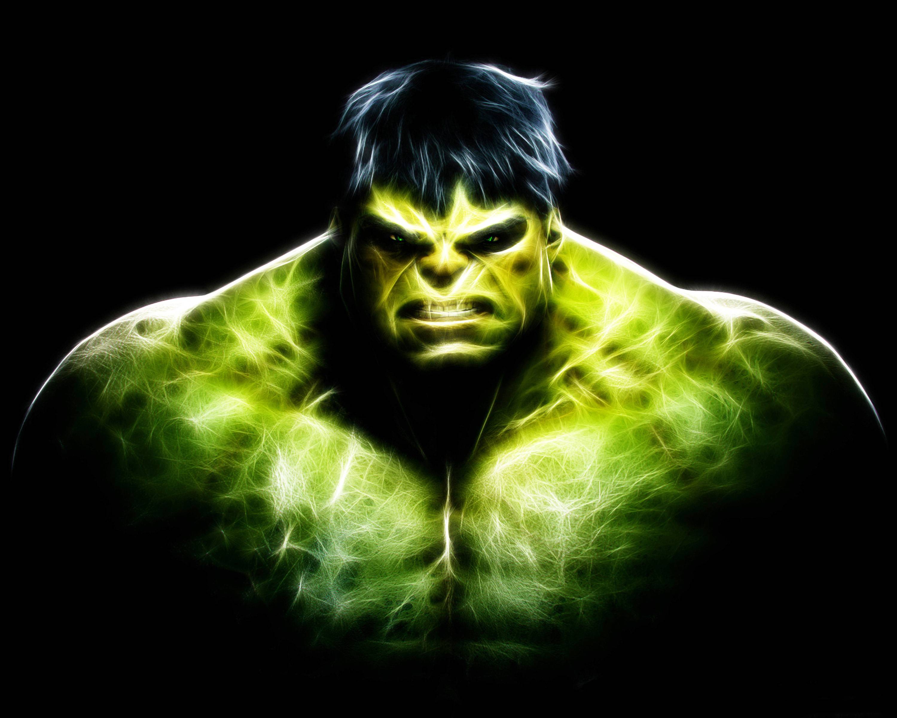 Hulk Green Color HD Wallpaper Background