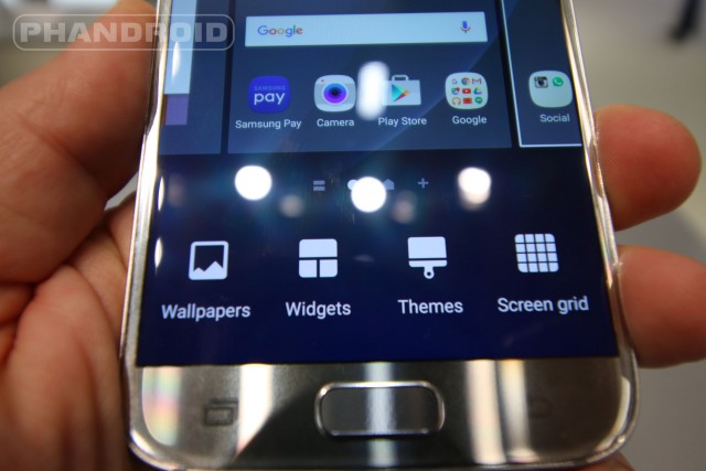 Galaxy S7 Home Screen Options Wallpaper