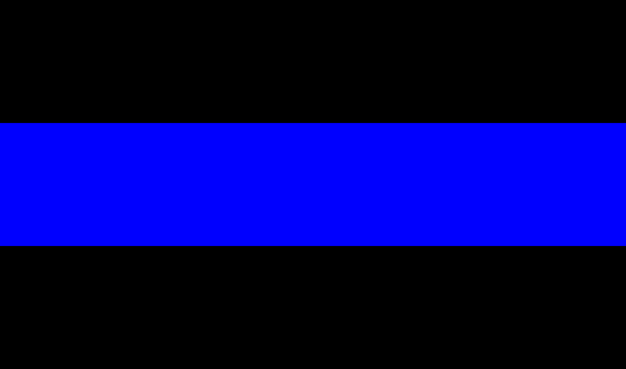 black flag with blue stripe