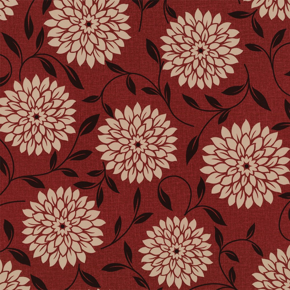 Buy Graham And Brown Flora Wallpaper Crimson Red Beige