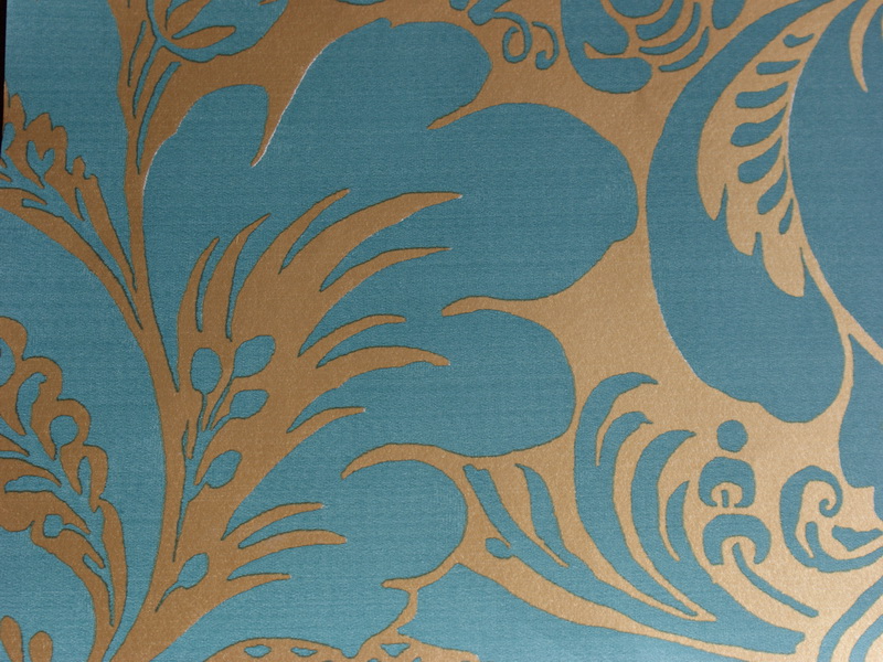 Gold Wallpaper For Walls Blue And