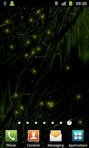 Bigger Fireflies Live Wallpaper For Android Screenshot