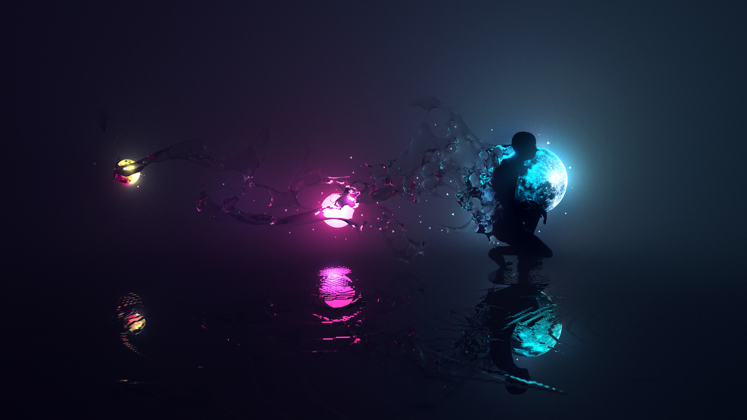 Neon Lights iPhone Wallpaper